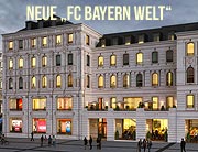 Die neue „FC Bayern Welt“ öffnet Ende 2020 in der Weinstraße im Zentrum von München (Visualisierung Do&Co)